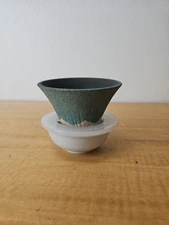 Ceramic Reusable Coffee Filter Dripper Paperless Mt. Fuji SANCERA Japan Green