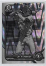 2022 Bowman Draft Chrome Black & White RayWave Refractor Josh Kasevich da2