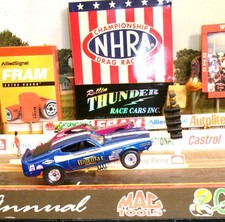 RAYMOND BEADLE 1971 FORD MUSTANG BLUE MAX TOP FUEL FUNNY CAR DRAG RACING LEGEND
