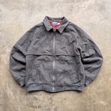 Vintage 70s Pendleton Pure Virgin Wool Flannel Lined Bomber Jacket Men's Medium
