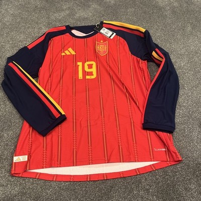 Adidas Spanien 2026 Authentic Home Langarmshirt XL Jamal 19 für Herren neu mit Etikett