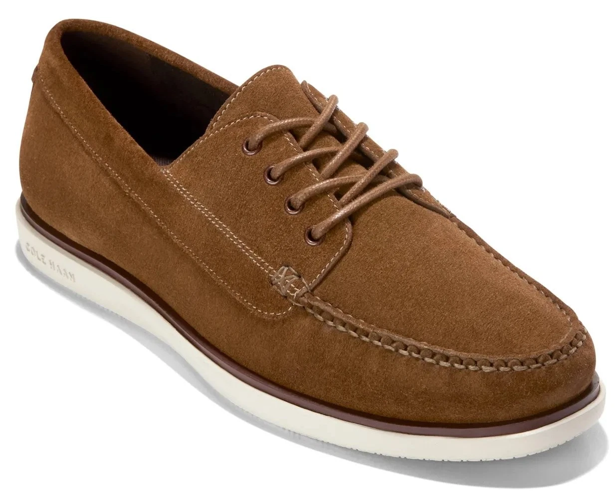 COLE HAAN $210 GRAND 4-EYE LOAFER Men's Boat Shoes Suede NEW Sneakers C41163