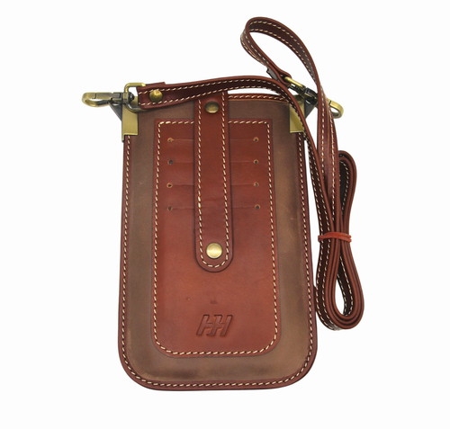 Premium Cow Leather Crossbody Side Bag – Wallet with Strap & Slots - Picture 4 of 16