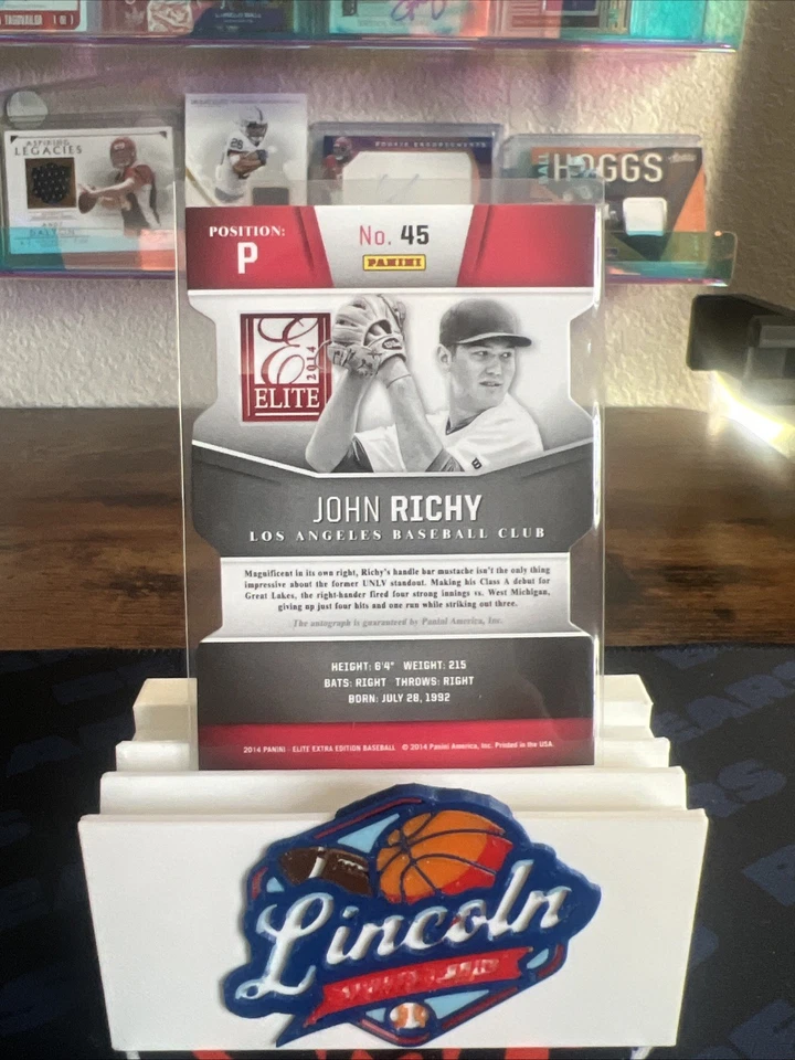 2014 Elite Extra Edition Status Blue Die-Cut Signatures /50 John Richy #45 Auto - Image 3 of 3