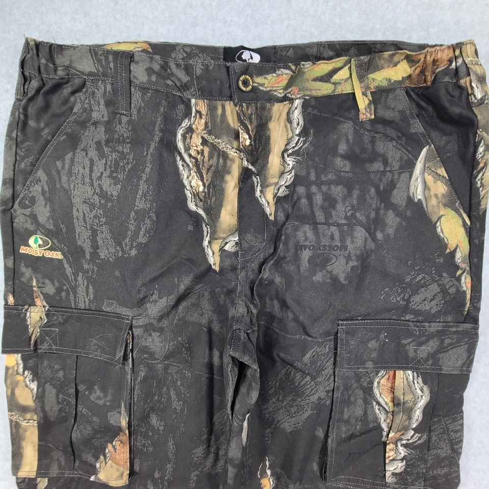 Mossy Oak Break-Up Eclipse Camo Cargo Pants Men's XL 40-42 Elastic Waist Hunting - Image 3 of 4
