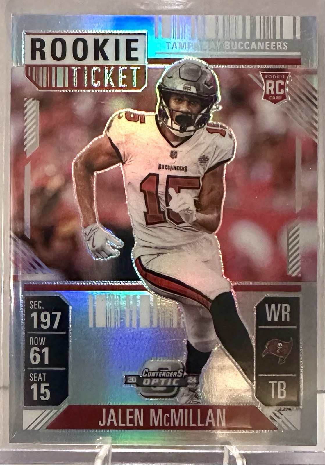 2024 PANINI CONTENDERS OPTIC ROOKIE Ticket JALEN MCMILLAN #72 RC SILVER Prizm