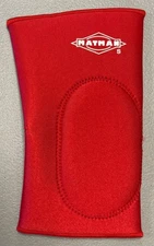 New One Matman Wrestling Knee Pad,  Red Reversing To Black, Adult Small