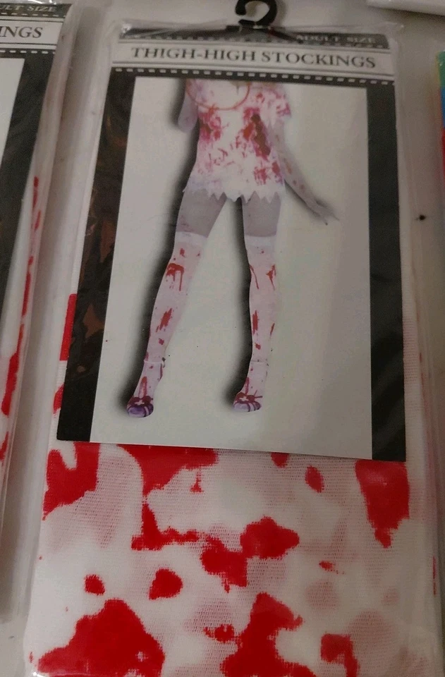 Lote de 13 medias hasta el muslo talla adulto varios estilos Foto 3 de 4