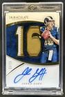 2016 Panini Immaculate Collection Jared Goff Numbers Rookie Patch Auto RC #/16