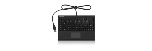 KeySonic ACK-3410, Mini, Kabelgebunden, USB, Membran Key Switch, QWERTZ, Schwarz - Bild 4 von 5