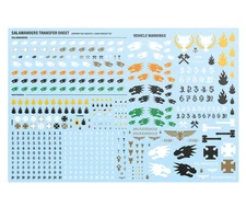 Salamanders Infantry & Vehicle transfer sheet Warhammer 40k 10th Edition NEW