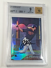 Joe Mauer BGS 9 Mint 2002 Bowman's Best Autograph Rookie #110 RC Auto card Twins