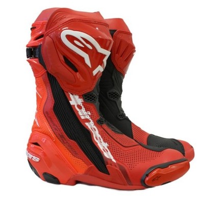 Alpinestars Supertech R Vented Stiefel (Rot/Weiß) Gr: 43