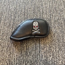 Slightly Used Golf 3 Iron Headcover - Skull And Crossbones