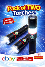 Super Bright Rechargeable USB LED Flashlight Two in One - Torch and Lantern