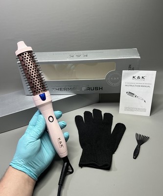 K&K Thermo Heißbürste Keratin Protect Heizfass 32 mm Glätteisen Lockenstab