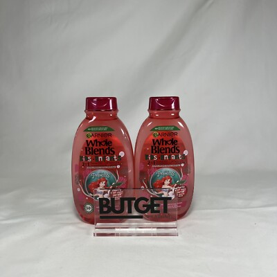 2 X Garnier Whole Blends Kids Enfants 2 in 1 Shampoo Cherry & Soft Almond 250 ml
