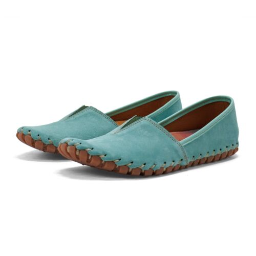 Women's Spring Step Kathaleta Leather Suede Slip-On Shoes Loafer - Picture 2 of 39