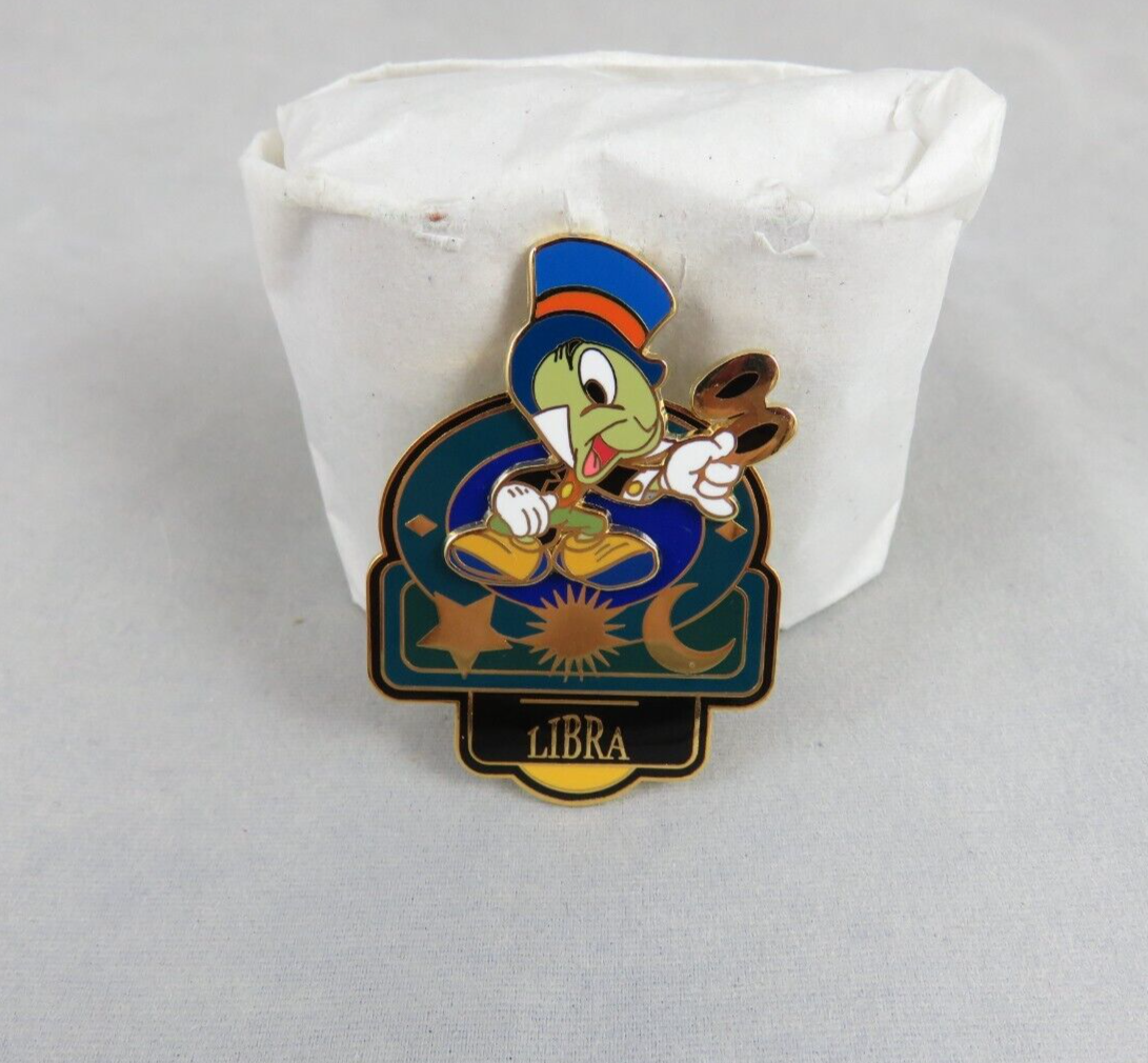Disney Pin Jiminy Cricket Pinocchio Libra Signs of the Zodiac