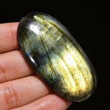 AAA 100 Natural Labradorite Oval Cabochon Loose Gemstone 146 Ct. 59X29X9 mm