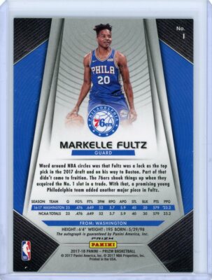 2017-18 Panini Prizm Fastbreak Basketball Rookie Autograph #1