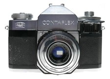Zeiss Ikon Contaflex II 35mm SLR Film Camera Cold Shoe Tessar 2.8/45