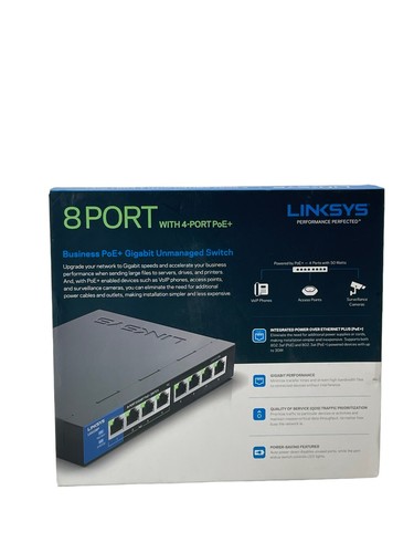 LINKSYS™ Business Desktop Gigabit Poe+ Switch, 8 Ports LGS108P BELKIN AP - Picture 2 of 15