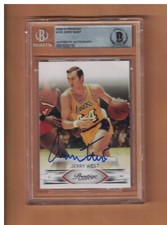 Jerry West AUTOGRAPHED 2009-10 PANINI PRESTIGE Basketball Card SIGNED BECKETT AU