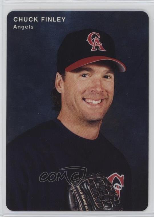 1996 Mother's Cookies California Angels Stadium Giveaway Chuck Finley #9 1996 Mother's Cookies California Angels Stadium Giveaway Chuck Finley #9