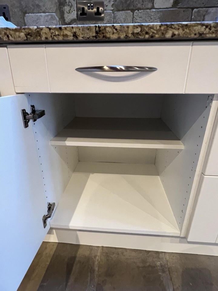 IKEA Faktum Kitchen Cupboards + Shaker Doors Granite Worktop Oak ...