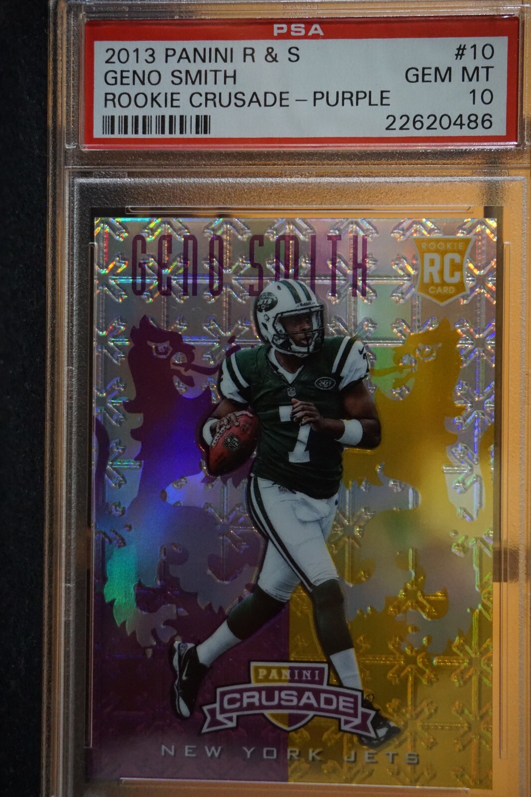 Geno Smith Panini Rookies & Stars Rookie Crusade #10 Purple