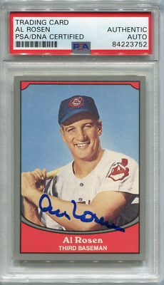 Al Rosen Autographed 1990 Pacific Card #78 (PSA) | eBay