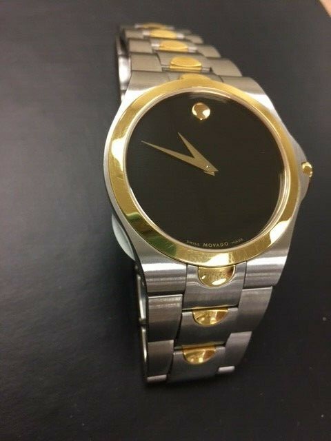 movado luno silver
