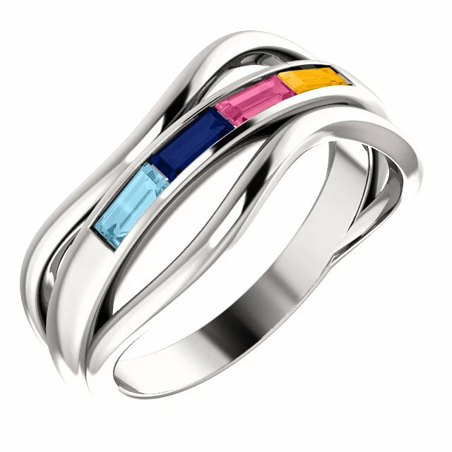 Mothers day ring 2024 with children's birthstones