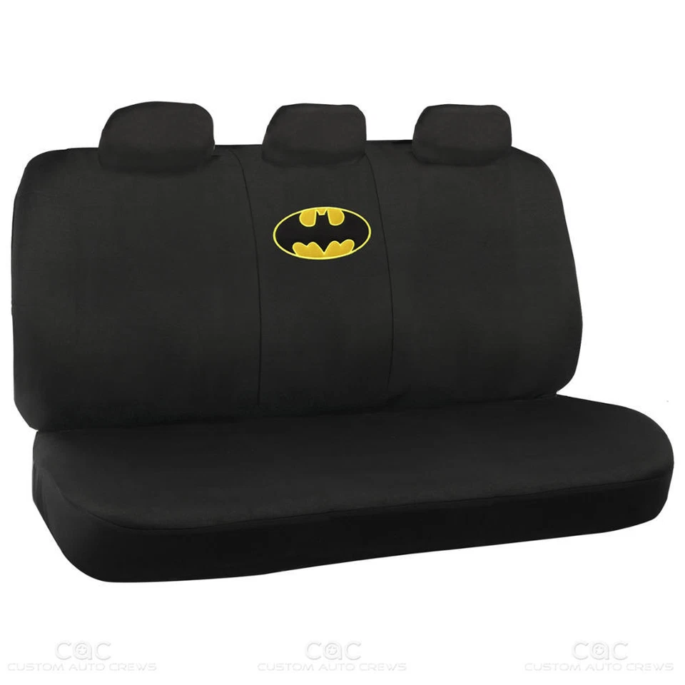 Fundas de asiento y alfombrillas Batman - Almohadillas de alfombra de banco delantero trasero para coche Super Hero Foto 4 de 4