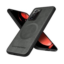 For Samsung Galaxy Note20 Ultra Note10 Slim PU Leather Soft Bumper Magnetic Case