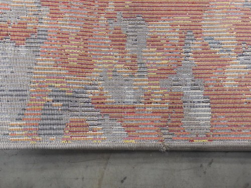 GREY / ORANGE 5'-1" X 7'-7" Loose Threads Rug,Reduced Price 1172626039 MNC225H-5 - Picture 3 of 4