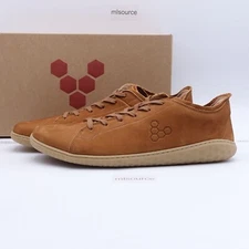 Vivobarefoot Men's Geo Court III Minimalist Leather Sneakers 301056-09 Tan