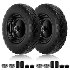 Cenipar 4.80/4.00-8" Tire Wheels 16" Heavy Duty Solid Flat-F
