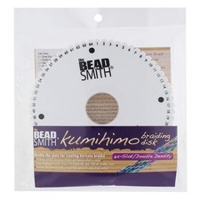 Kumihimo 6" Round Disk Double Density 3/4"  thick ~ 64 Slot with Instructions