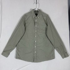 Eddie Bauer Relaxed Fit Button Up Shirt Mens XL Tall Wrinkle Resistant Plaid XLT
