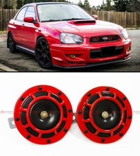 For Subaru Impreza Wrx Sti Gc8 Gf Ge Red 12v Grill Mount Compact Super Loud Horn For Subaru Impreza Wrx Sti Gc8 Gf Ge Red 12v Grill Mount Compact Super Loud Horn
