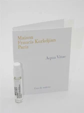 Maison Francis Kurkdjian Aqua Vitae EDT Vial Sample 2ml 0.06oz New With Card