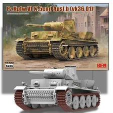 RYE FIELD 5036 MODELS 1/35 PZ.KPFW.VI (7.5CM) AUSF.B (VK36.01) PANZER TANK KIT