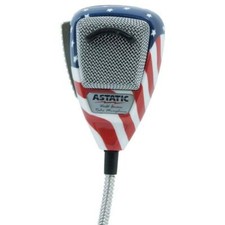 Astatic 636L Noise Canceling 4-Pin CB Microphone Stars N' Stripes 302-10309