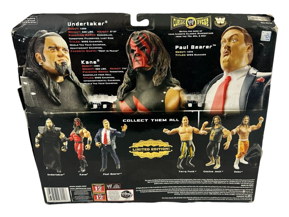 WWE Classic Superstars Undertaker, Kane Paul Bearer 3-Pk WWF WWE Classic Superstars Undertaker, Kane Paul Bearer 3-Pk WWF