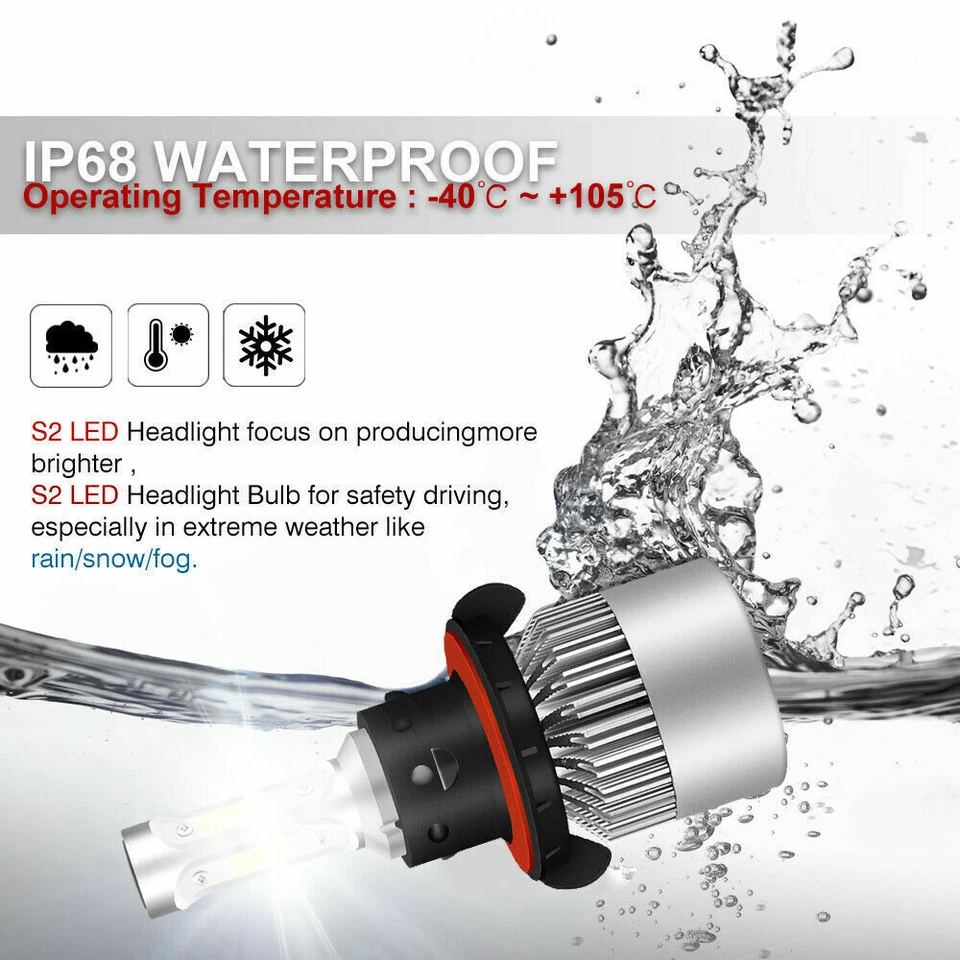 Bombillas LED de haz alto y bajo para Dodge Dakota 2005 2006 2007 2008 2009 2010 Foto 2 de 4