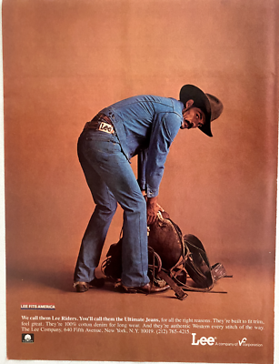 ［週末価格］Lee Riders 1980年代　オリーブグリーン［美品！］ Lee Riders Jeans Vintage 1980 Magazine Ad | eBay
