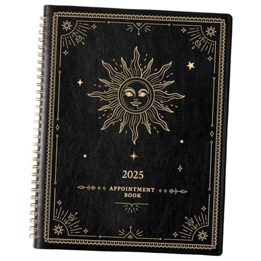 2025 Appointment Book/Planner - Weekly Appointment Book/Planner 2025, Jan Black