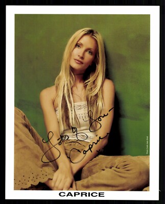 Caprice Bourret  Model Autogrammkarte Original Signiert ## BC G 38751